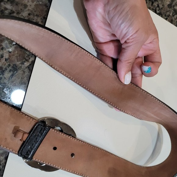 GUCCI~SHERRY LINE~LEATHER BELT - Picture 12 of 14